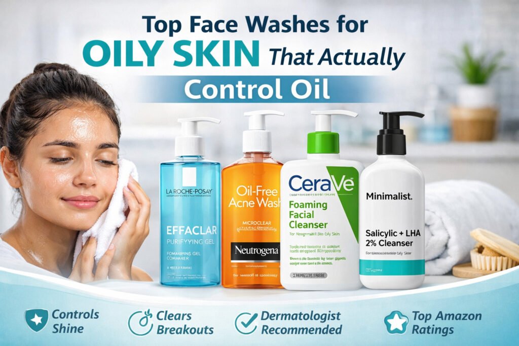 Top Face Washes for Oily Skin That Actually Control Oil